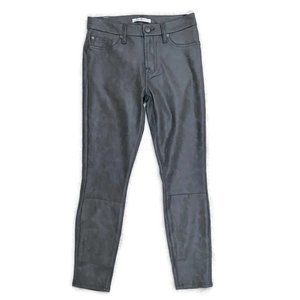 NWOT 7 For All Mankind Gray Faux Suede Crop Pants
